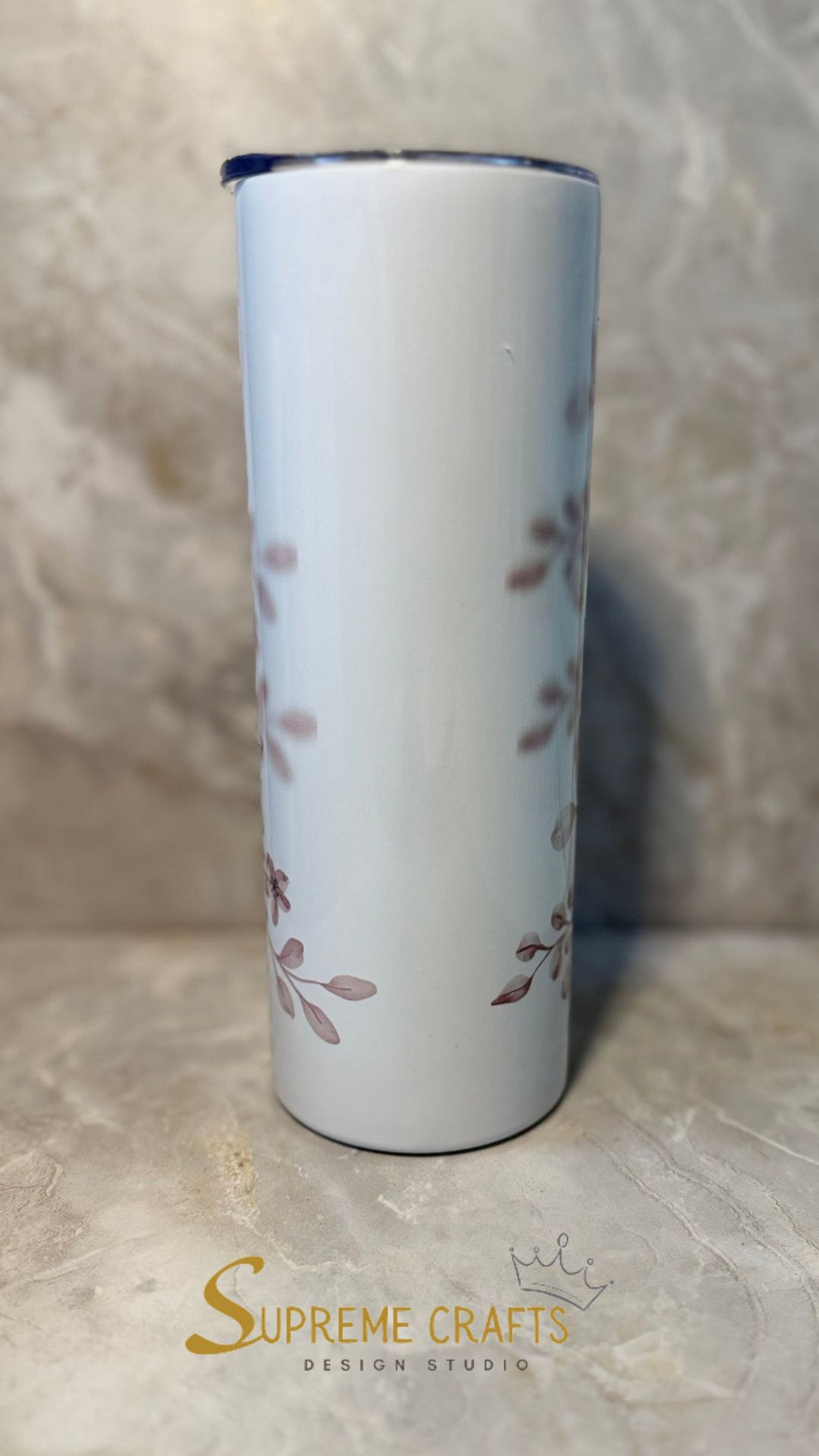 20 oz Stainless Steel Tumbler with Custom Mama Design "Just for Mommy"