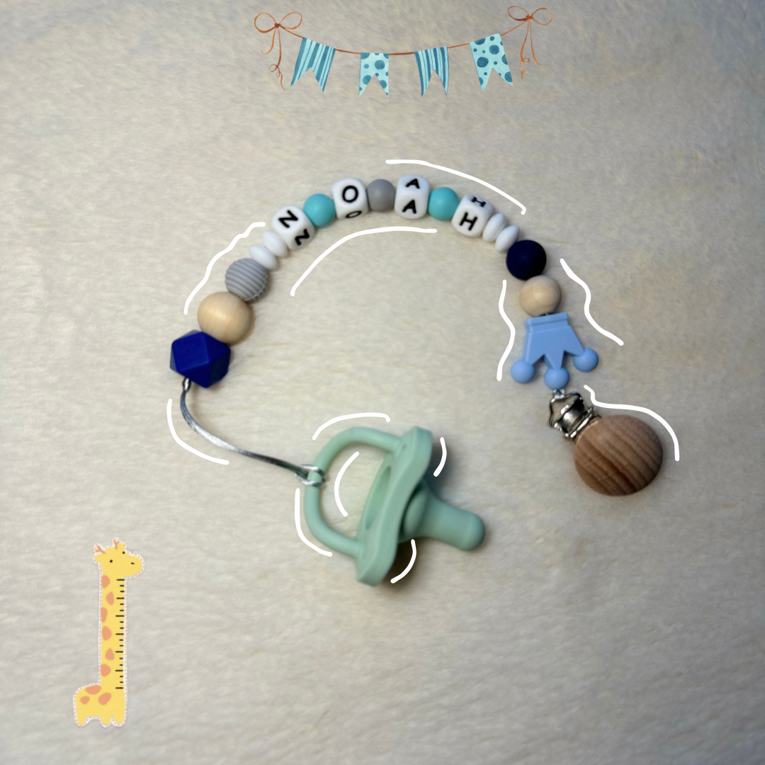 Custom Name Baby Pacifier Clip ( Baby Boy)