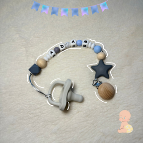 Custom Name Baby Pacifier Clip ( Baby Boy)