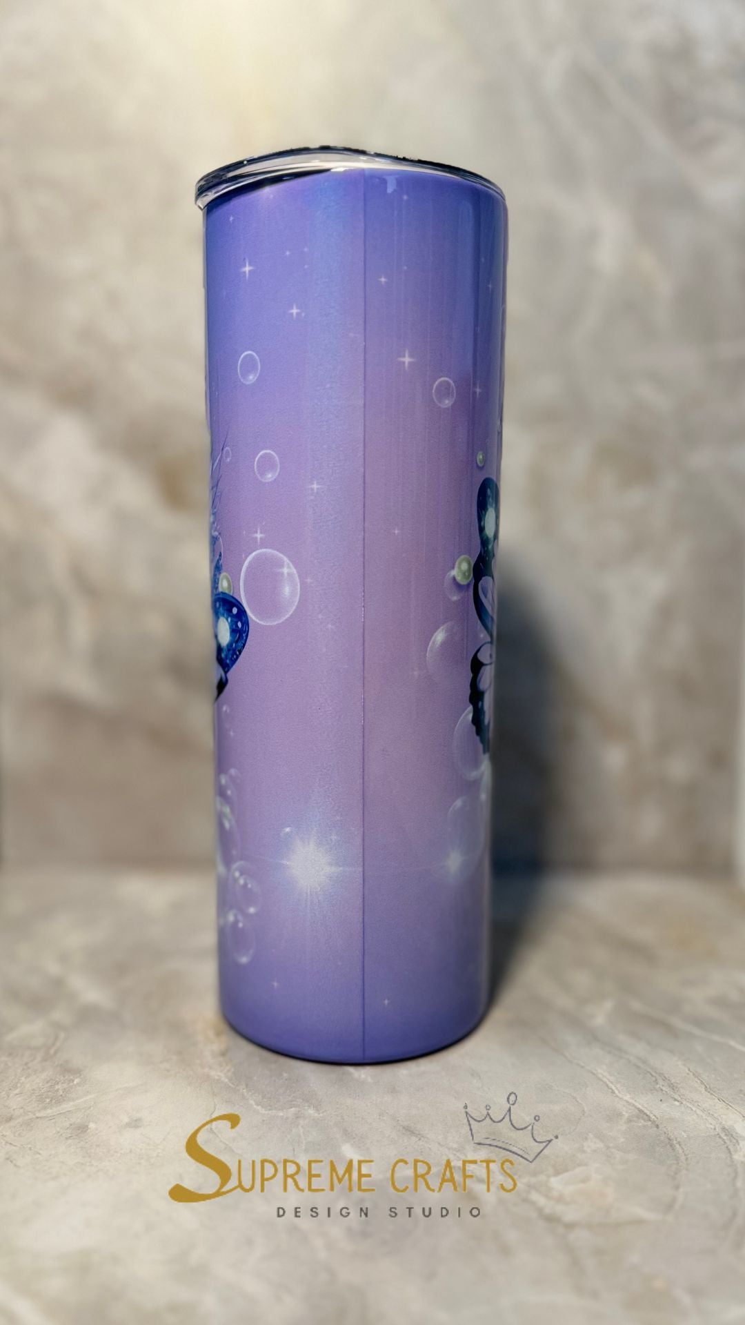 20 oz Stainless Steel Tumbler with Butterfly and Floral Design