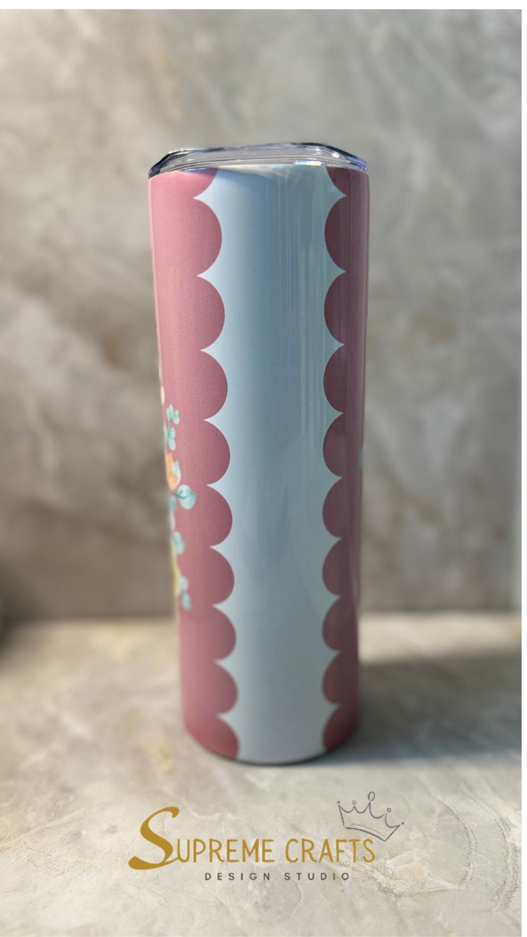 20 oz Stainless Steel Tumbler with Custom "Love" Design (Top Seller)