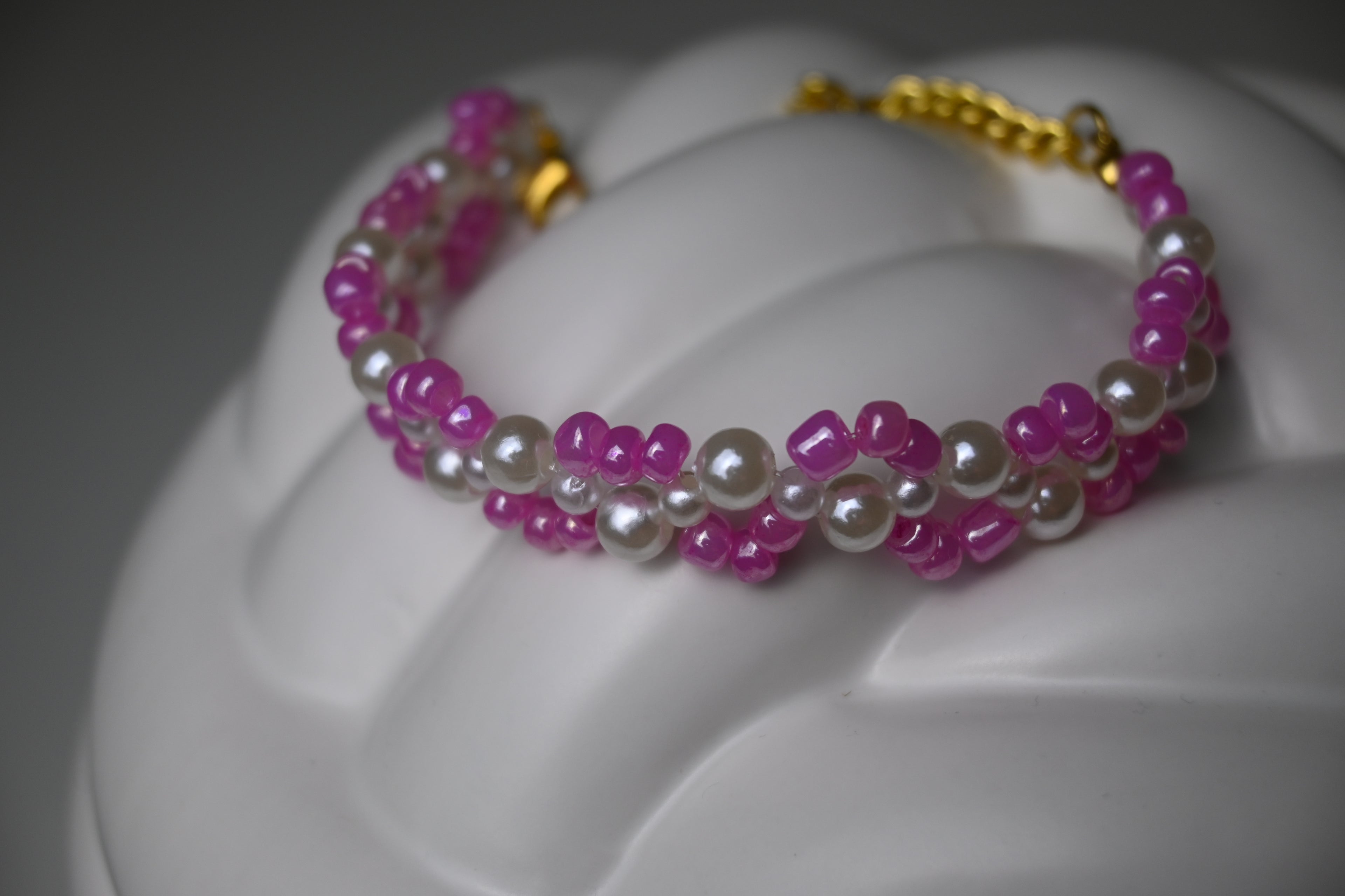 Handmade Pearl & Glass Bead Bracelets For Her