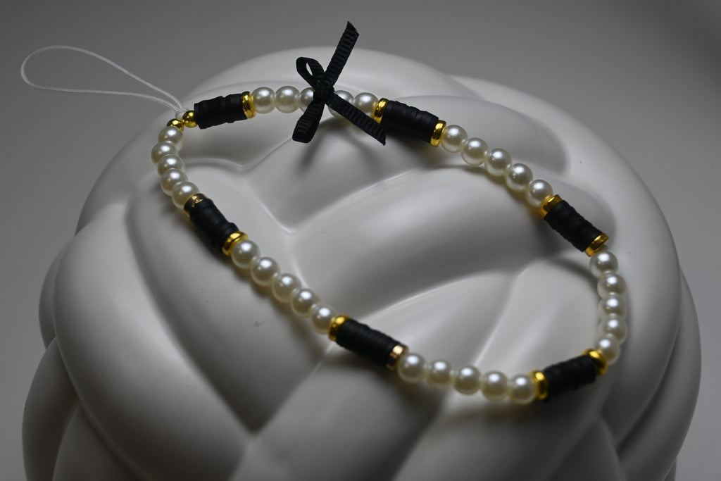 🖤 Black and White Always Right –  Handmade Phone Charms - Unique and Full of Love