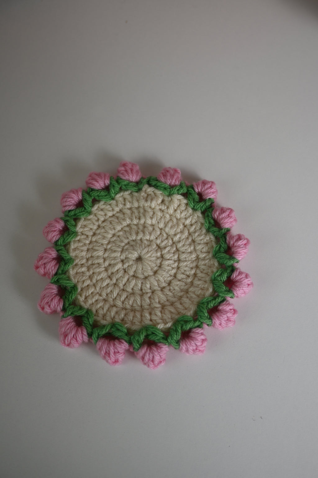 🌸 Handmade Crochet Bouquet & Coaster – 2-in-1 Floral Charm 🌸