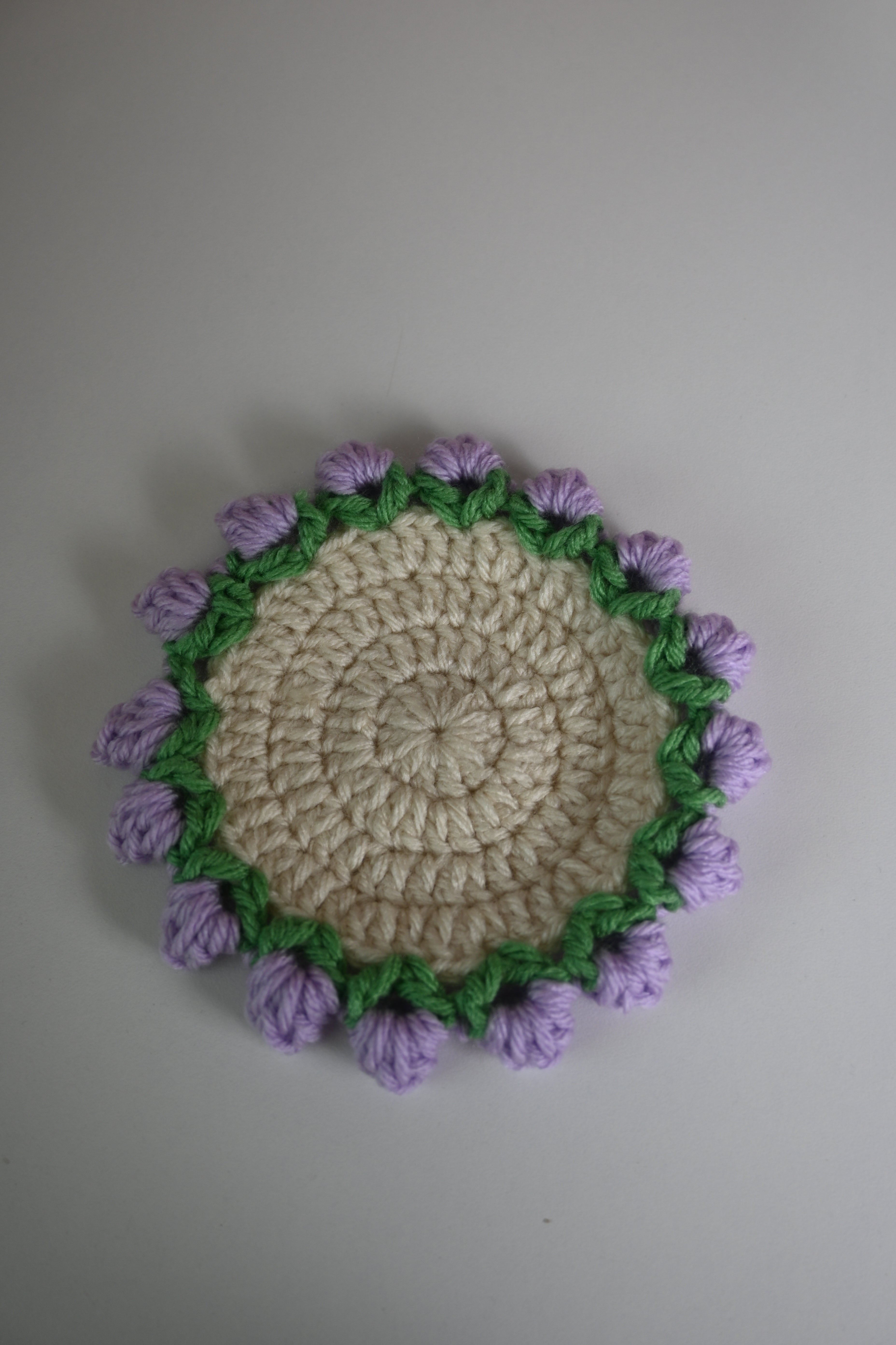 🌸 Handmade Crochet Bouquet & Coaster – 2-in-1 Floral Charm 🌸
