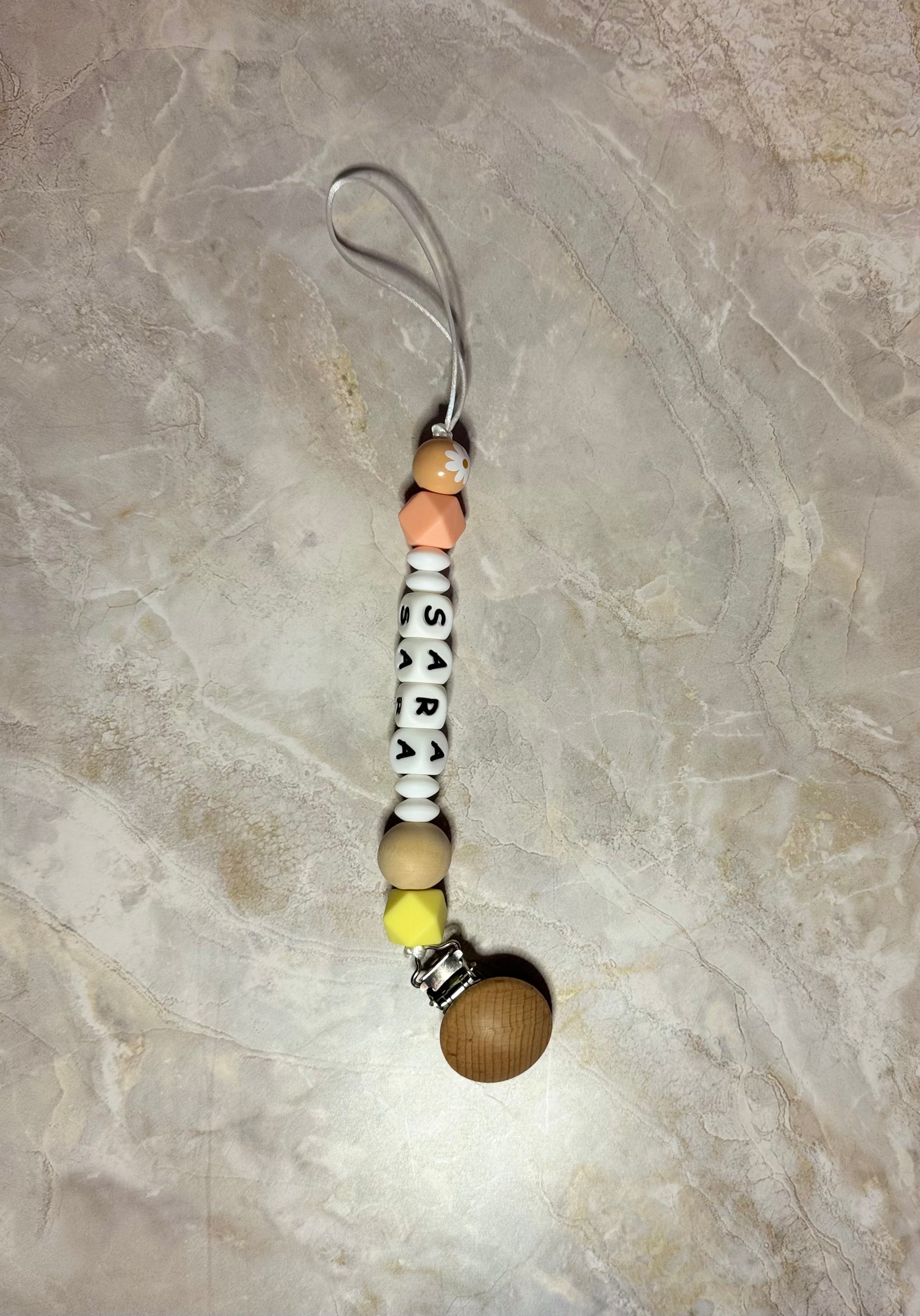 Custom Name Baby Pacifier Clip ( Baby Girl)