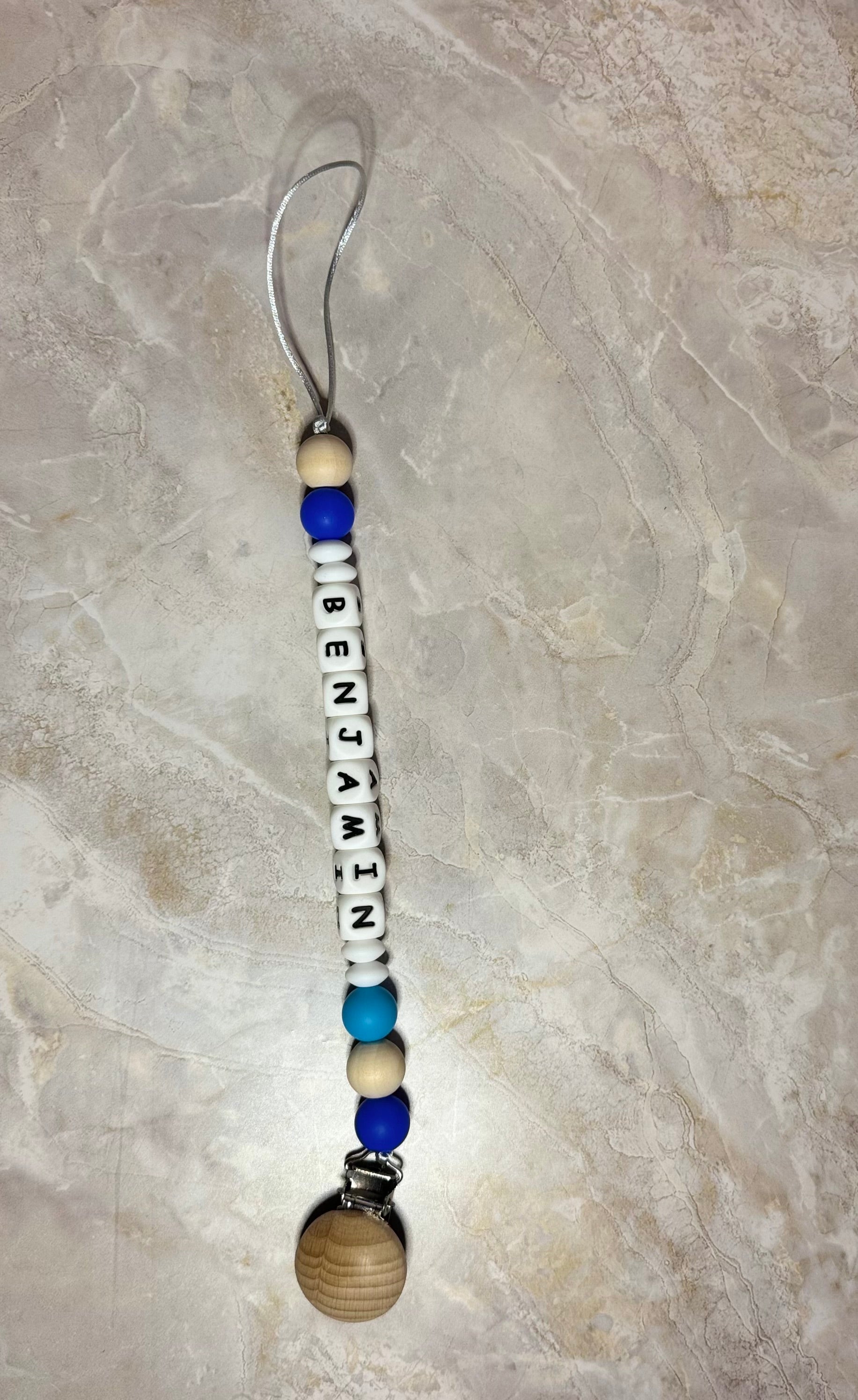 Custom Name Baby Pacifier Clip ( Baby Boy)