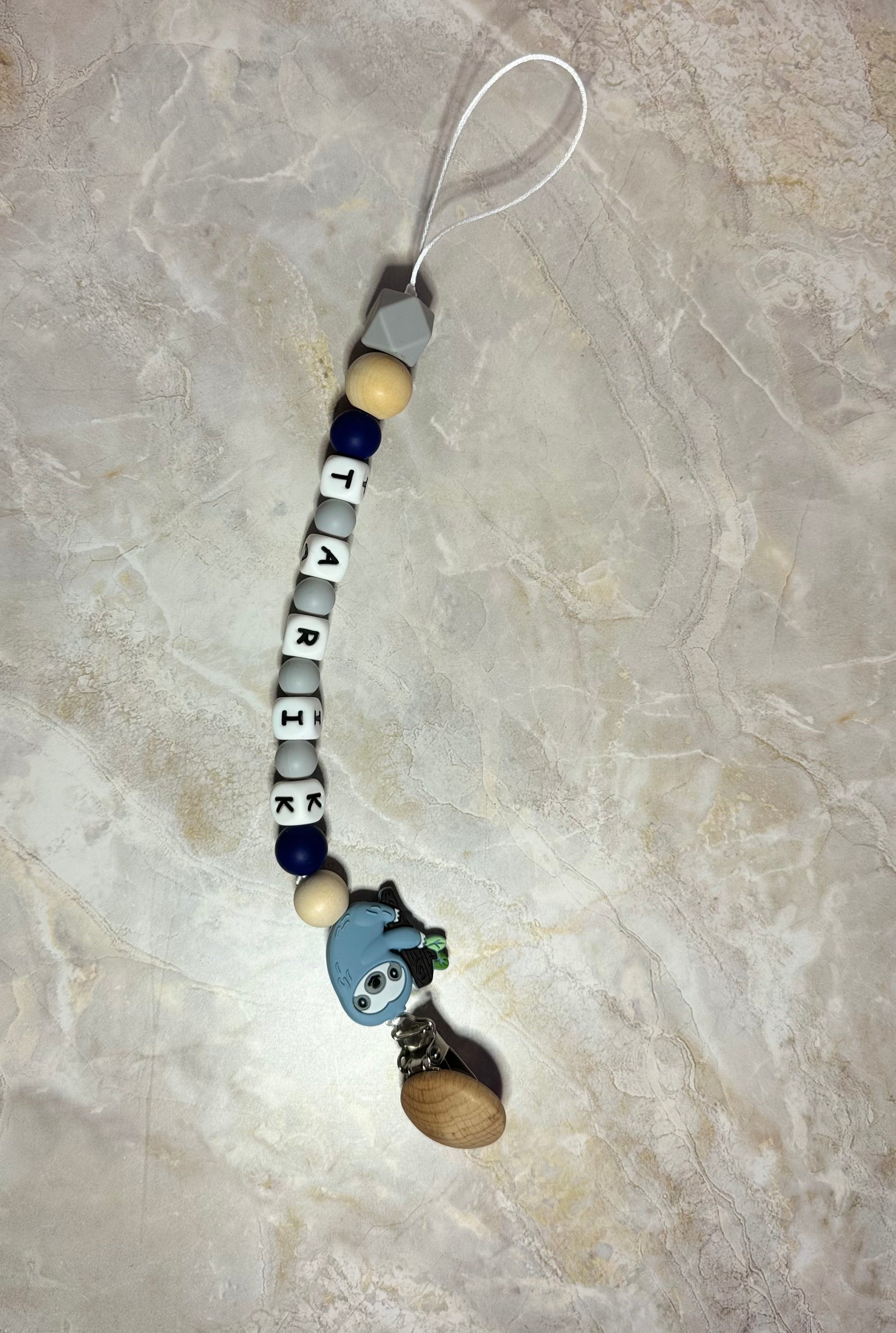 Custom Name Baby Pacifier Clip ( Baby Boy)